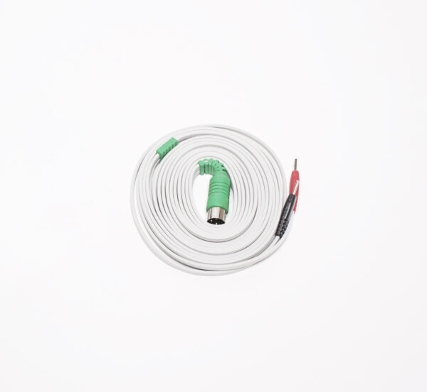 Electrodecable, green plug